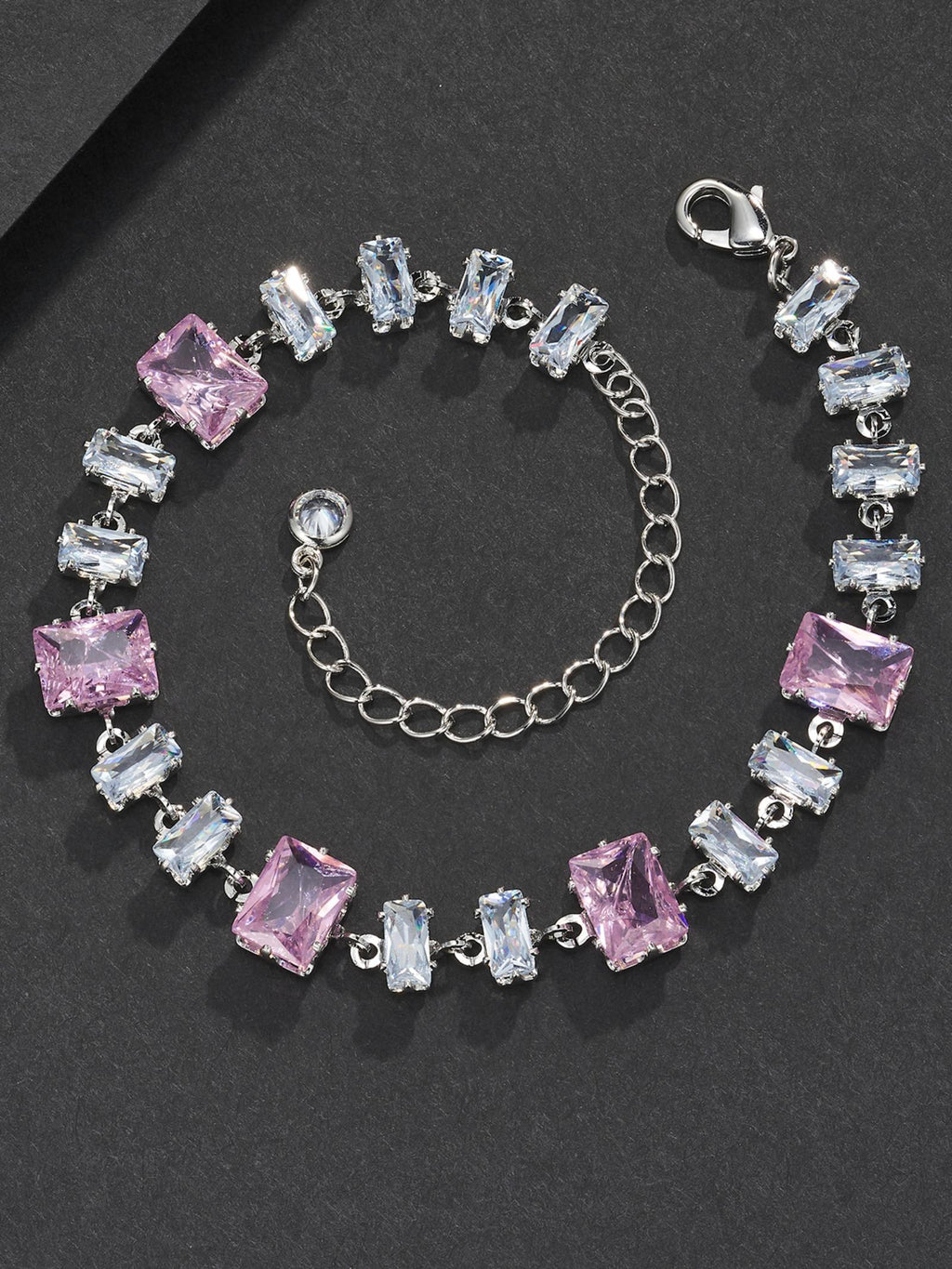 Pink Baguette Bracelet