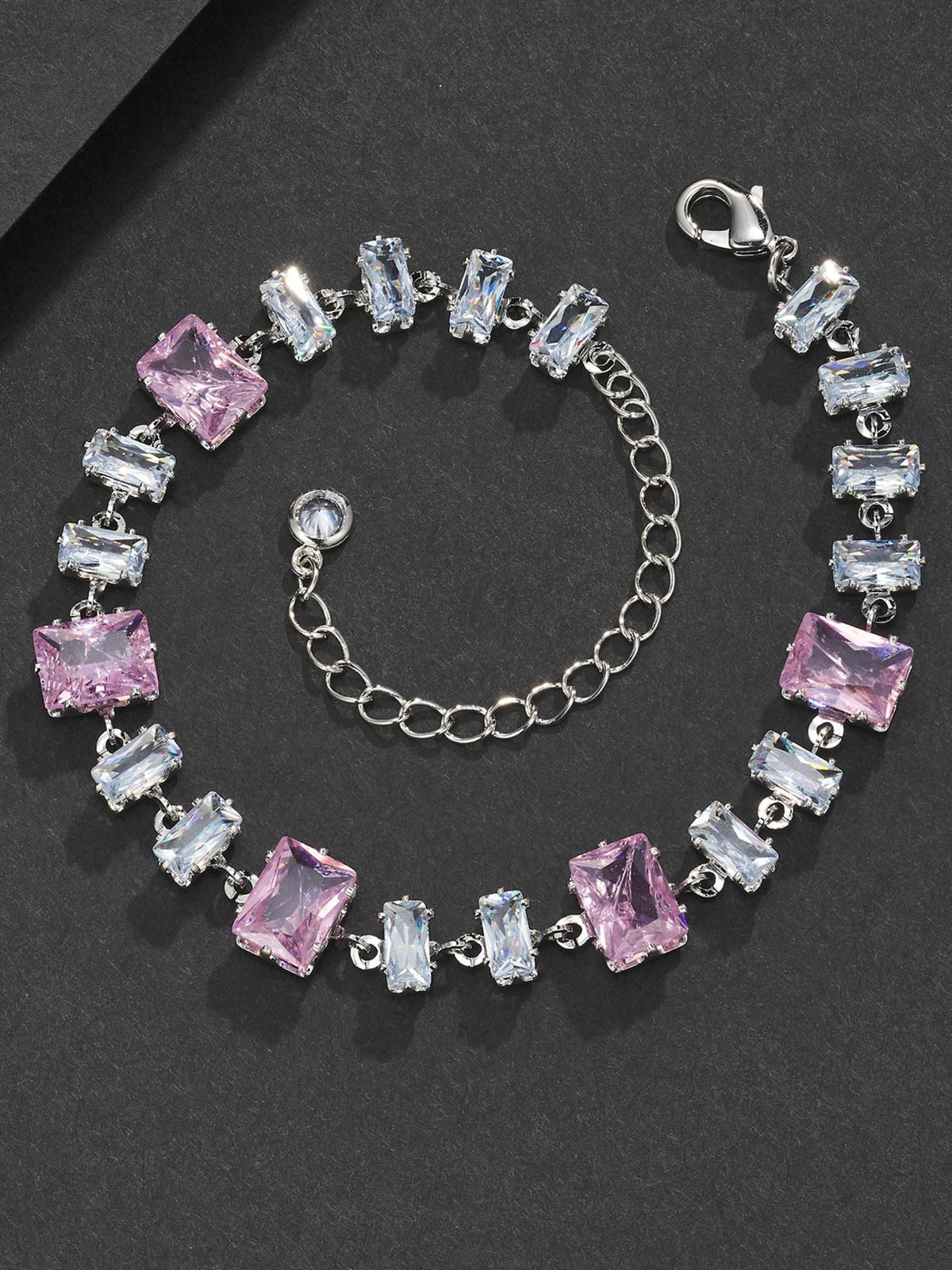 Pink Baguette Bracelet