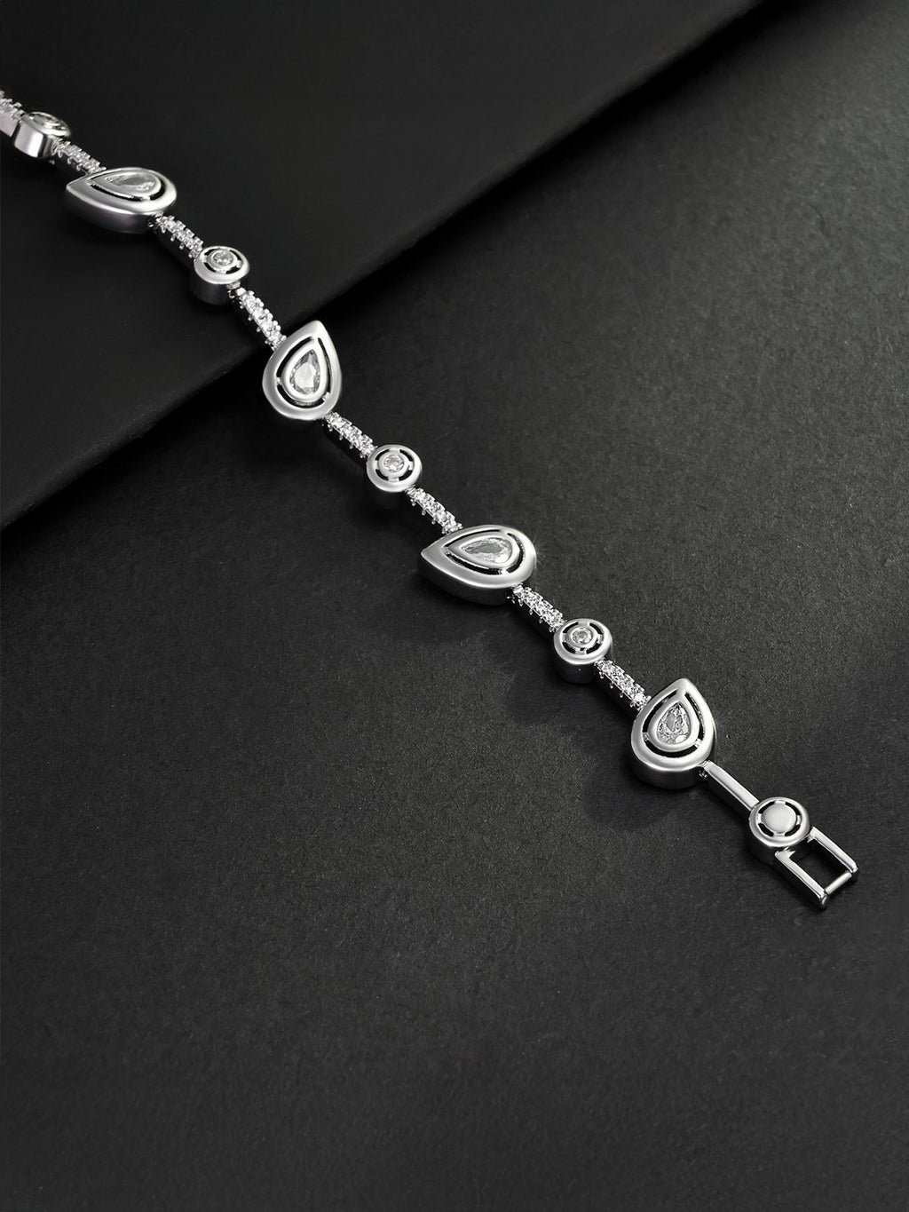 Teardrop Couple CZ Bracelet