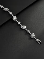 Teardrop Couple CZ Bracelet