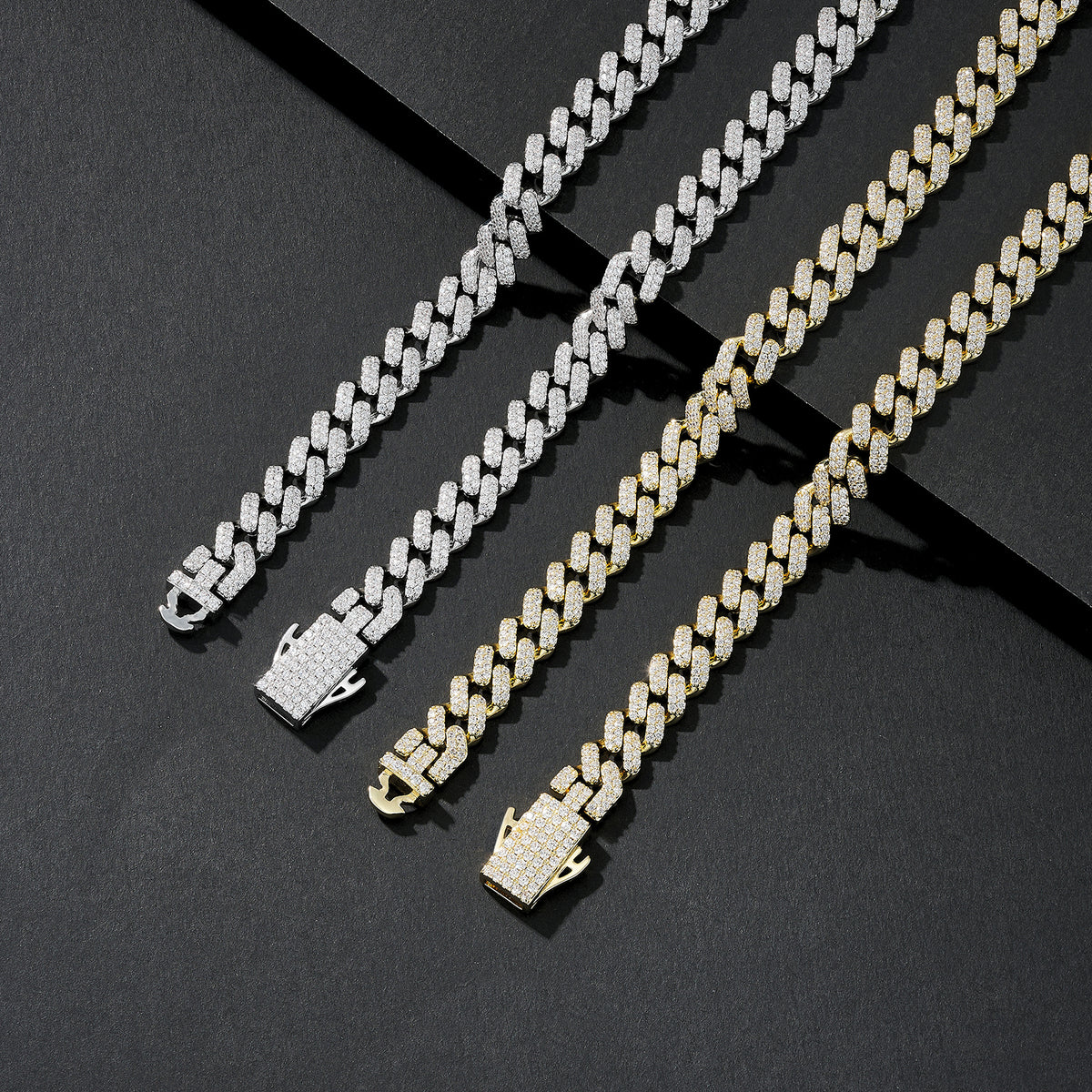 8.5mm Hex-Prong Iced Miami Cuban
