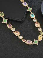 Vintage Color CZ Chain