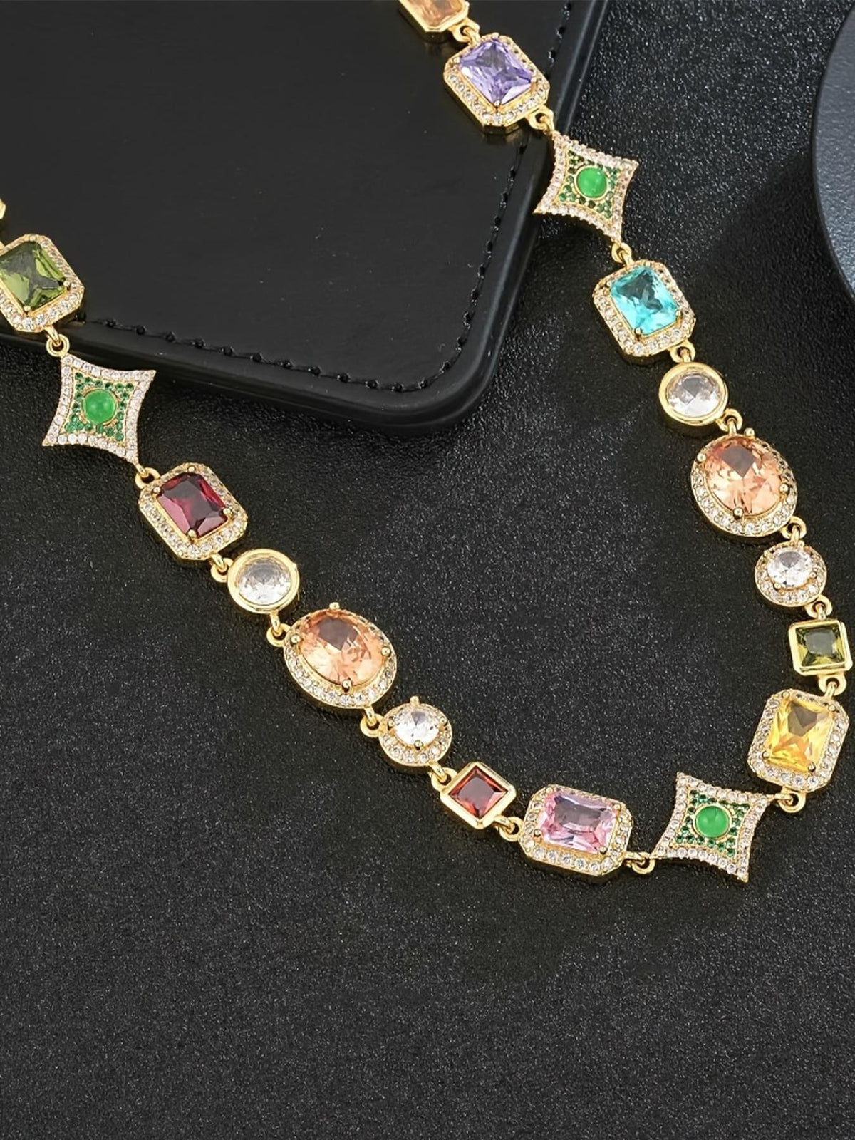 Vintage Color CZ Chain