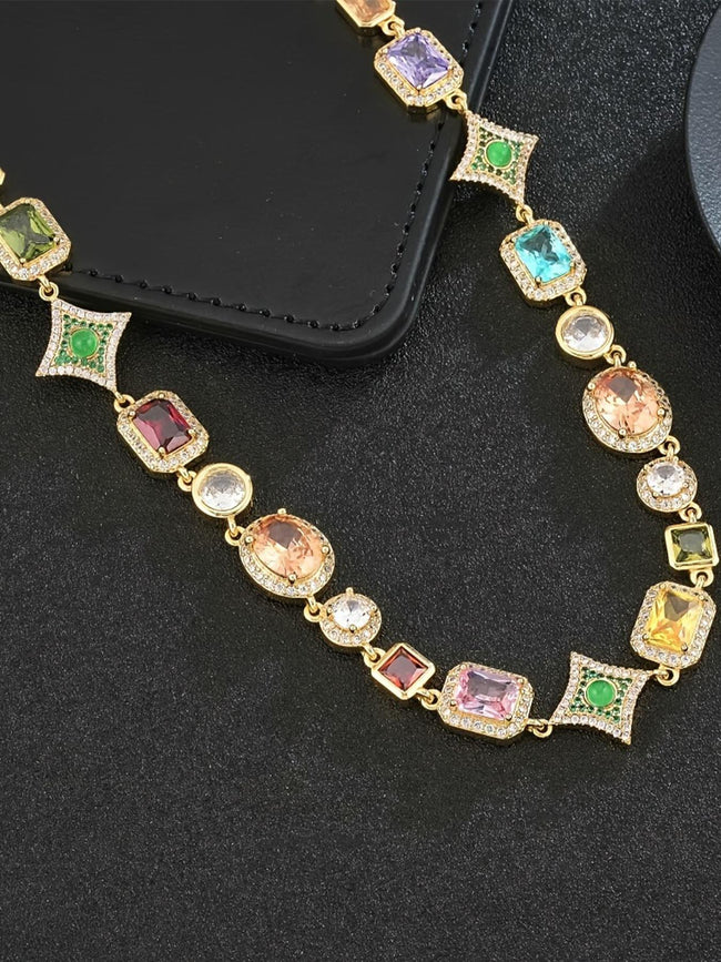 Vintage Color CZ Chain Main Image
