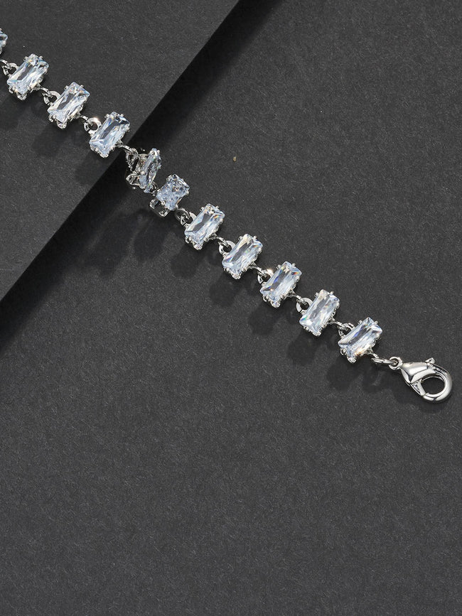 7mm Cube CZ Bracelet Main Image