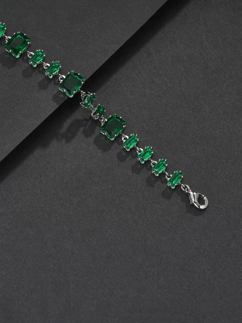 Green Baguette Bracelet