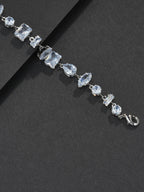 Freeform Iced CZ Bracelet