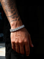Double Row Cube CZ Bracelet