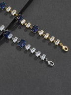 9mm Blue Baguette Bracelet