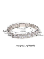 9mm Sugar Cube CZ Bracelet