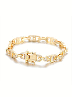 7mm Figure-8 Square CZ Bracelet