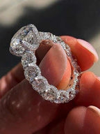 Prong Ice Crown Ring