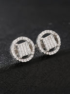 Openwork Flower Stud Earrings
