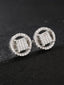 Openwork Flower Stud Earrings