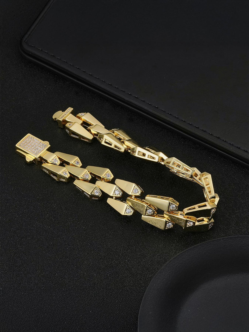 Drip Link CZ Bracelet