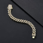 12mm Full-CZ Iced-Out Miami Cuban Bracelet