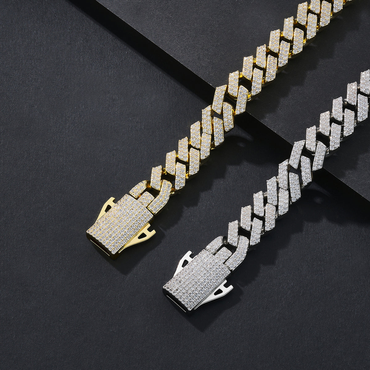12mm Full-CZ Iced-Out Miami Cuban Bracelet