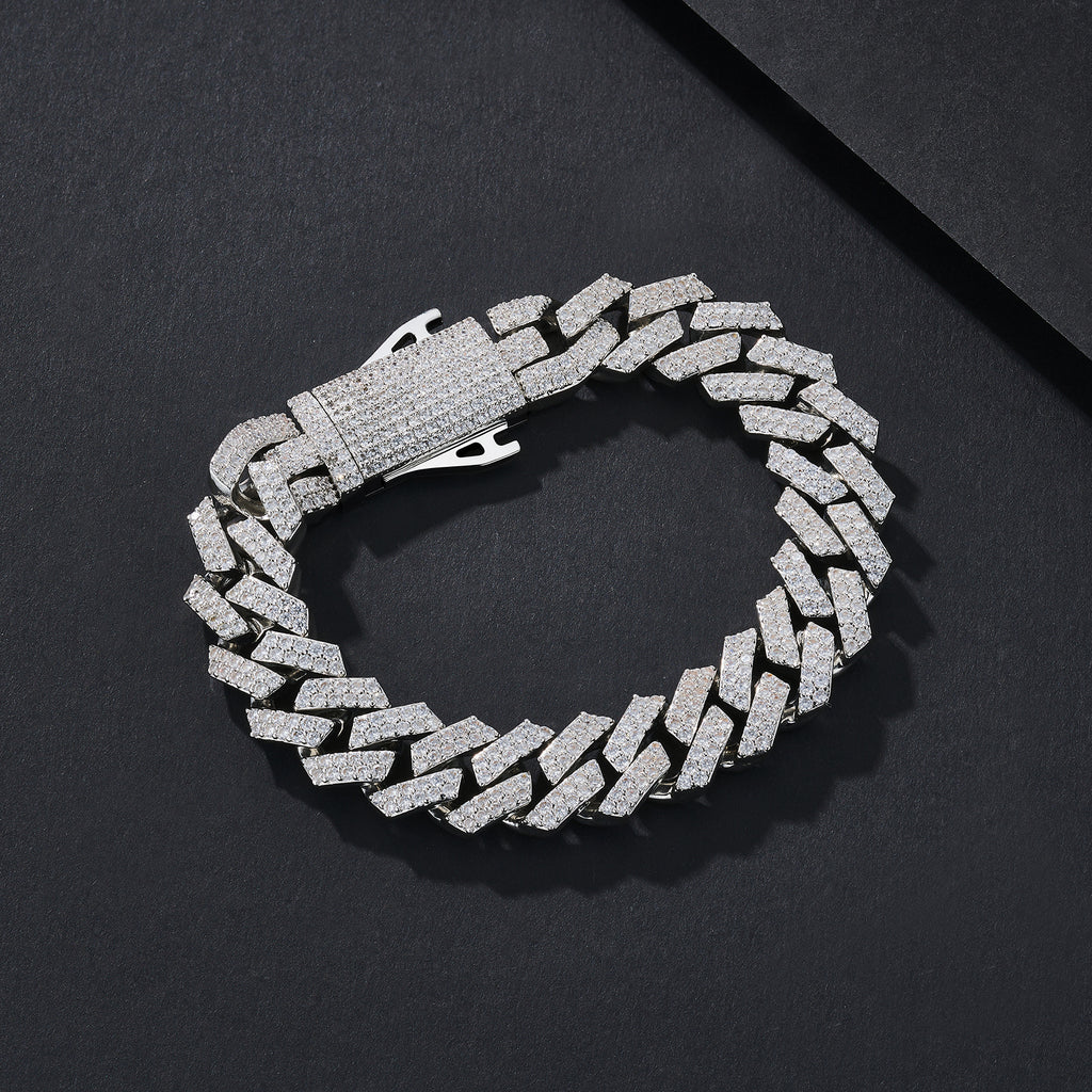 12mm Full-CZ Iced-Out Miami Cuban Bracelet