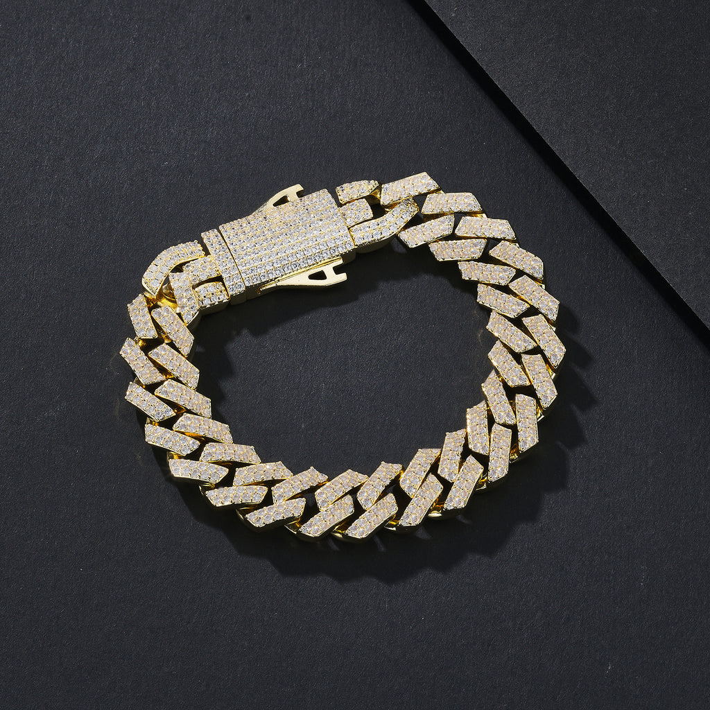 12mm Full-CZ Iced-Out Miami Cuban Bracelet