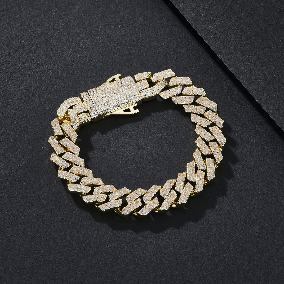 12mm Full-CZ Iced-Out Miami Cuban Bracelet