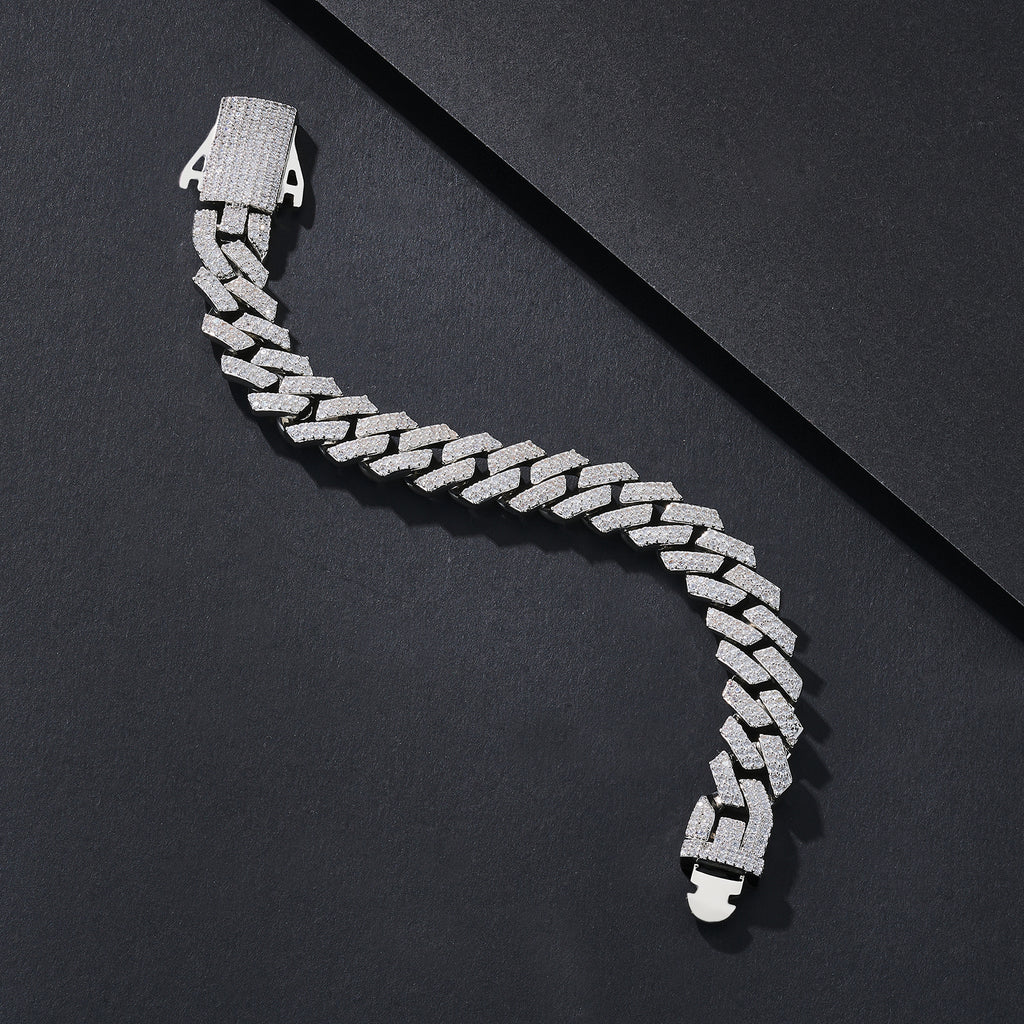 12mm Full-CZ Iced-Out Miami Cuban Bracelet