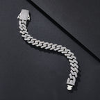 12mm Full-CZ Iced-Out Miami Cuban Bracelet