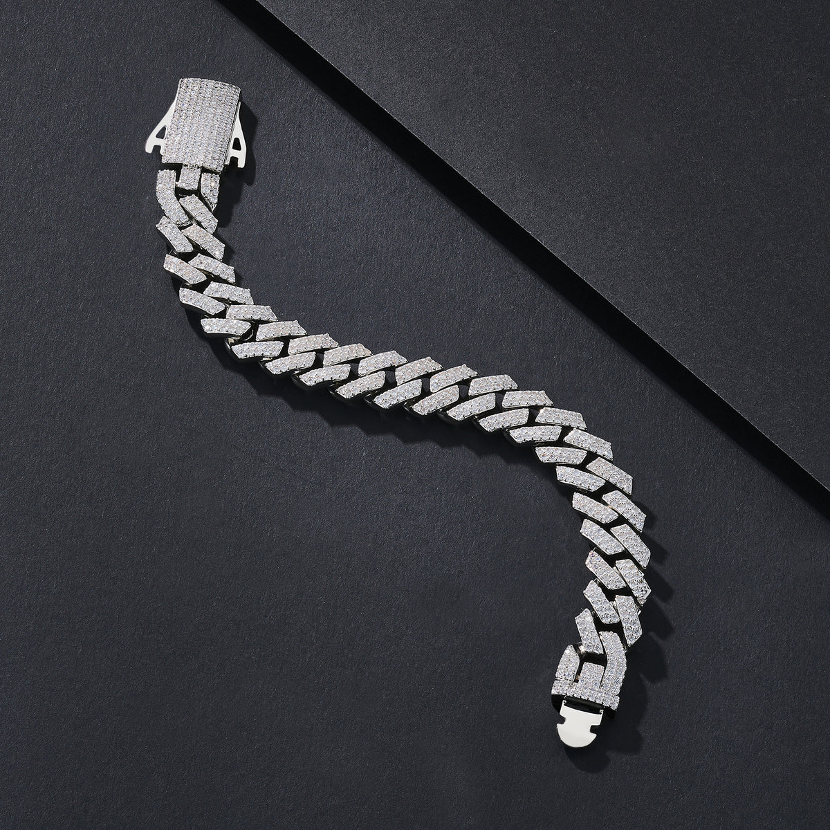 12mm Full-CZ Iced-Out Miami Cuban Bracelet