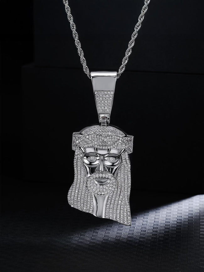 Jesus Head Pendant Hover Image