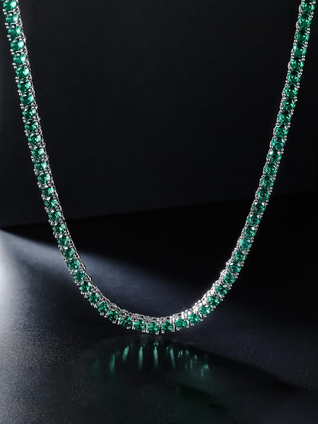 4mm  Green CZ Tennis Chain