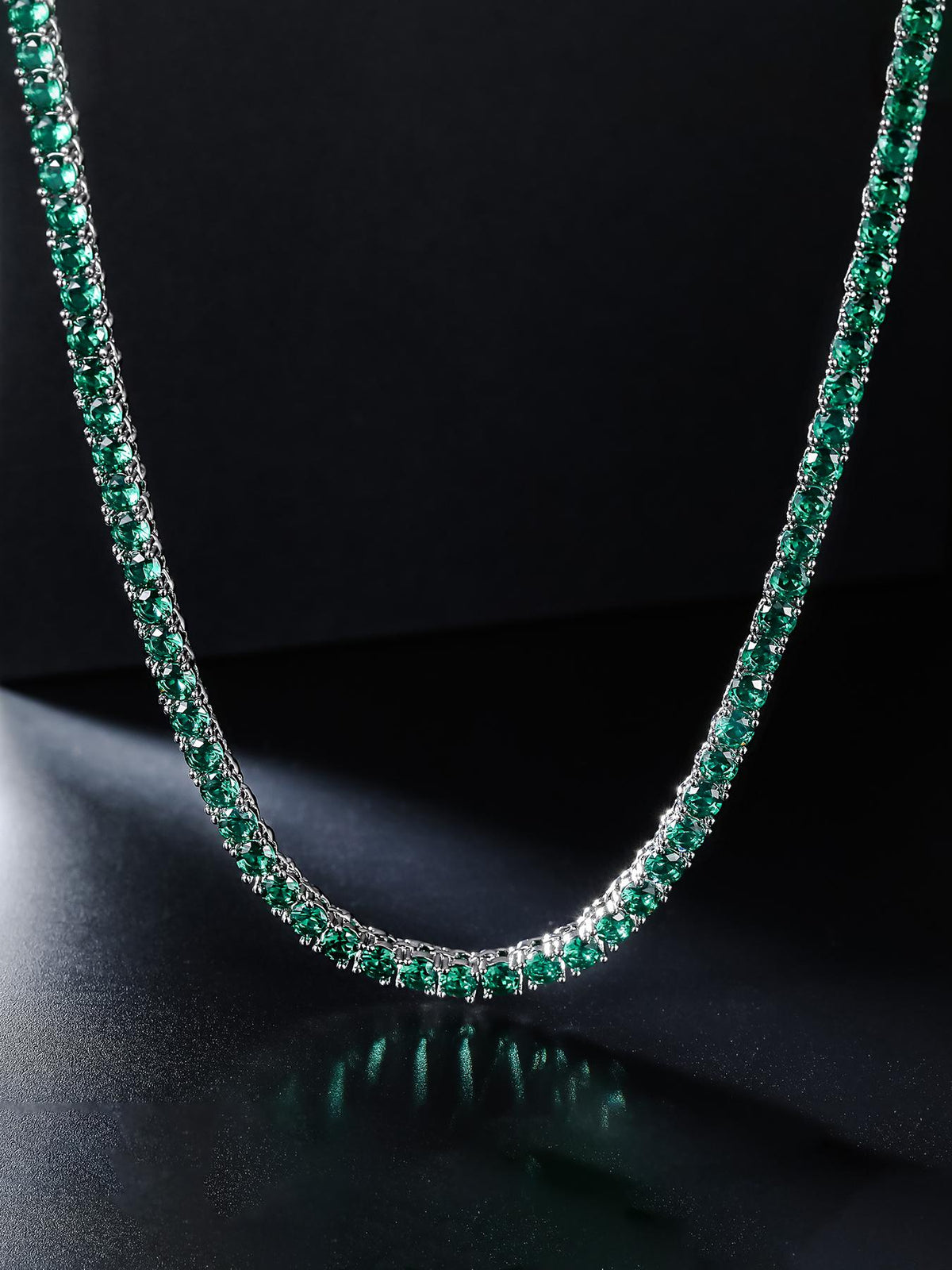 4mm  Green CZ Tennis Chain