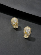 Iced Skull Stud Earrings