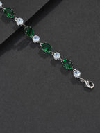 Green Oval Gemstone Bracelet