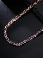 4mm  Orange CZ Tennis Chain