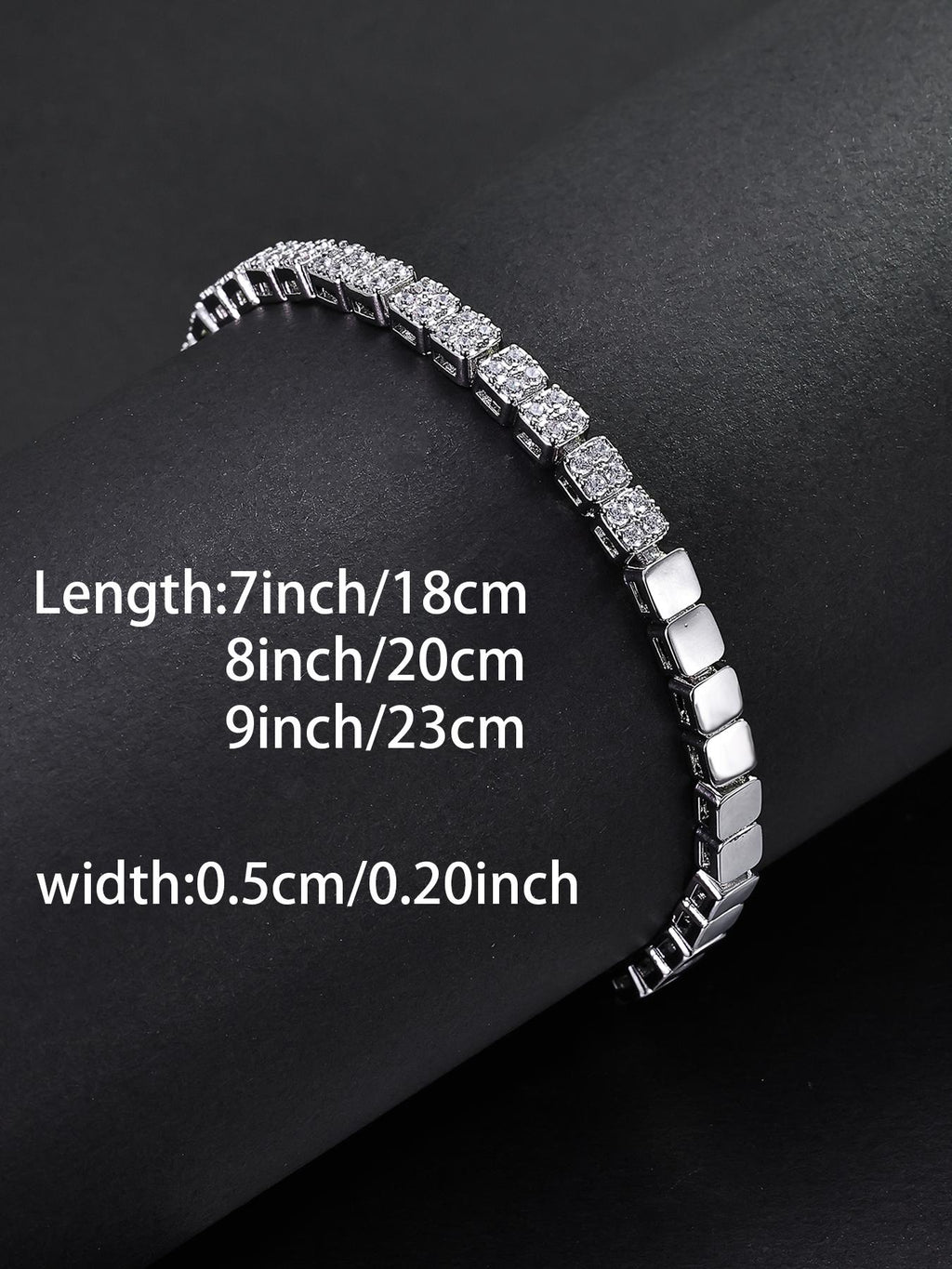 Square CZ Bracelet