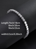 Square CZ Bracelet