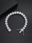 White CZ Heart Tennis Bracelet
