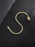3mm Halo Cross Tennis Bracelet
