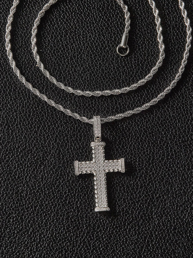 Claw Set Cross Pendant Main Image