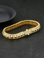 9MM Faceted Snake Bracelet