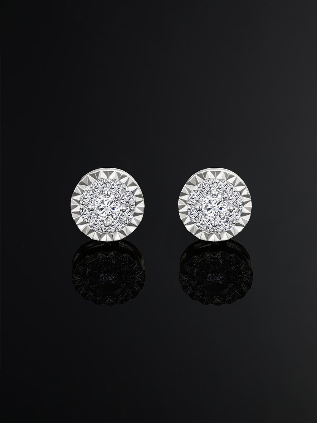 Classic Round CZ Stud Earring Set