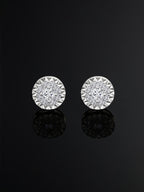 Classic Round CZ Stud Earring Set