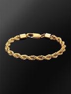 6mm Twisted Rope Chain Bracelet