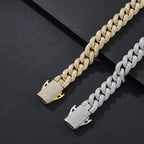 12mm Dense-Stone Iced Miami Cuban Bracelet