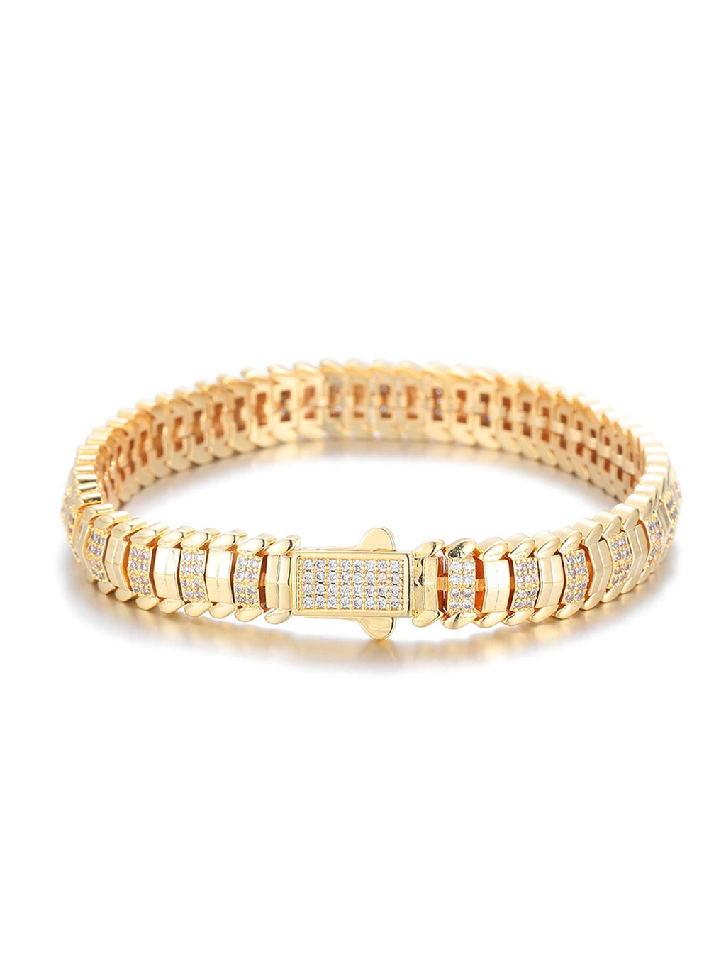 9MM Faceted Snake Bracelet