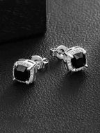 6mm Square CZ Stud Earrings
