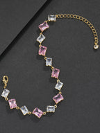 6mm Pink Baguette Bracelet