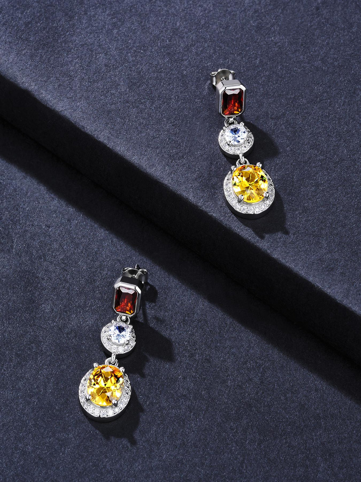 Classic Iced CZ Stud Earrings