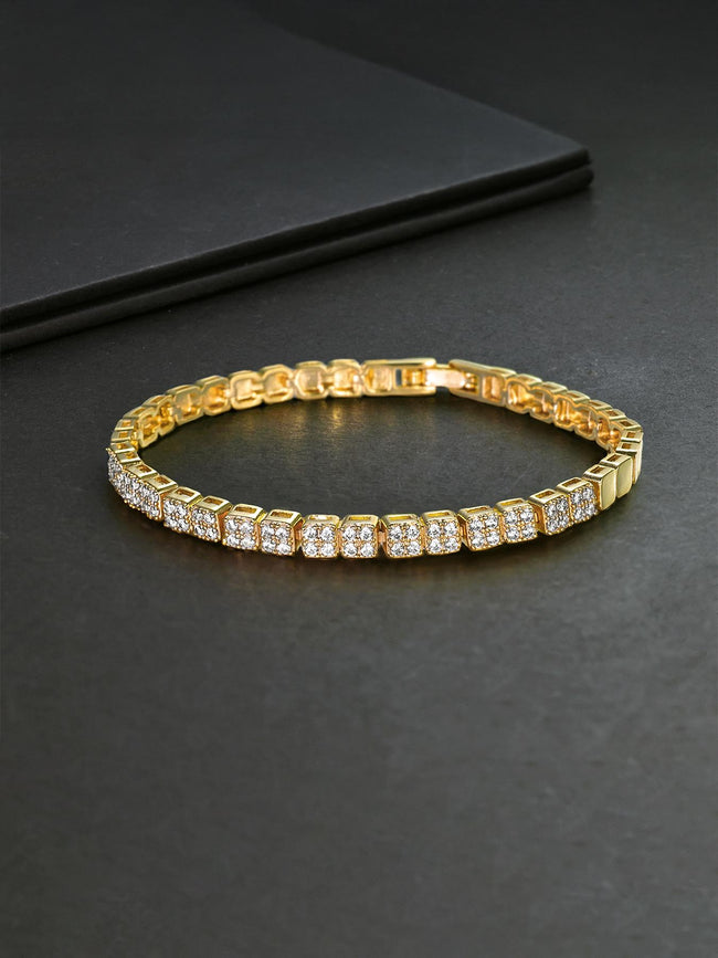 Square CZ Bracelet Hover Image