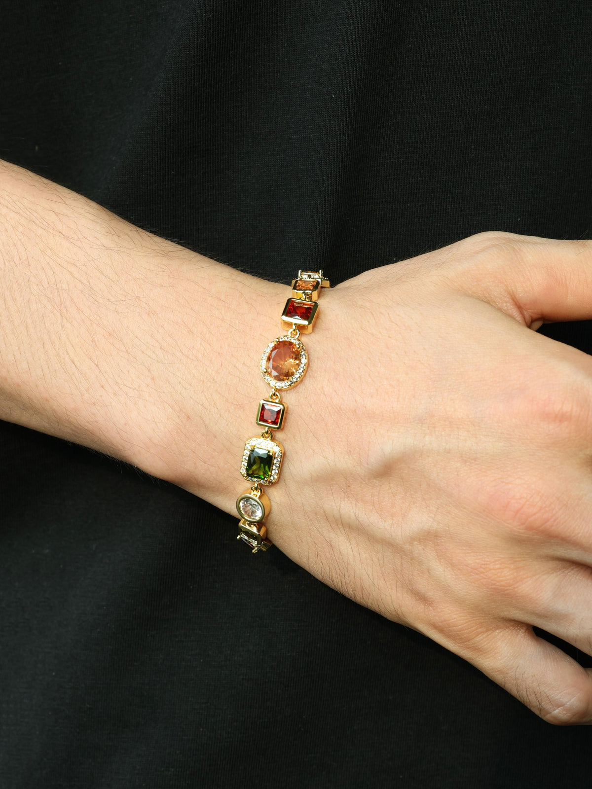 10mm Multicolor Gemstone Bracelet