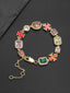 Enamel Cross Color CZ Statement Bracelet